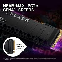 WD_BLACK SN850X NVMe SSD mit Heatsink 1 TB interne SSD (Gaming Speicher, PCIe Gen4-Technologie, Lesen 7.300 MB/s, Schreiben 6.300 MB/s) Schwarz – Ansicht 9
