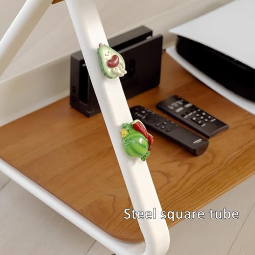 Soporte móvil para TV ajustable con ruedas y espacio doble de almacenamiento miniatura 7