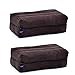 LEEWADEE Set de 2 Bloques de Yoga pequeños – Cojines para Pilates, Almohadas para el Suelo Hechas a Mano de kapok, 35 x 18 x 12 cm, Set de 2, marrón