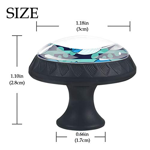 Boutons de meuble en verre de qualité supérieure au design marin raffiné