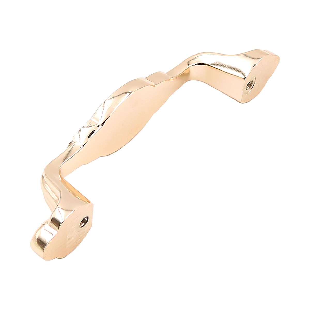 ZONADAH Set of 4 Cabinet Handles, Hole Distance 96mm, Total 137mm, White Ceramics & Gold Plated Cabinet Pull Handles - Image 3