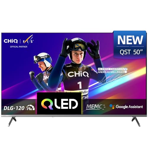 CHIQ U50QST 50 Zoll (127 cm) 4K UHD QLED Smart Google TV mit...