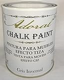 Adoral - Chalk Paint Pintura para muebles Efecto Tiza 750 ml (Gris Invernal)