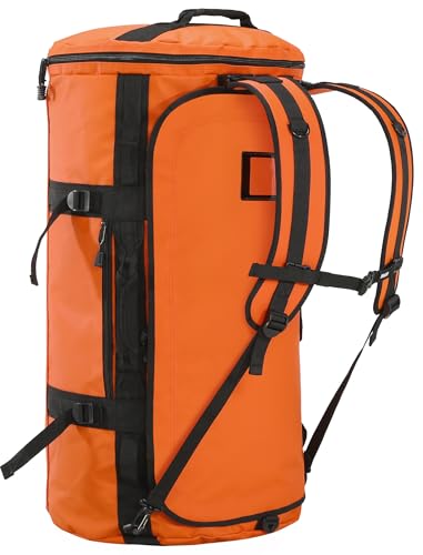 MIER Large Duffle Bag Backpack for Travel Camping Gym Sports 45L60L90L | Water Resistant Convertible Duffel Detachable Backpack Straps Shoe Compartment Heavy-Duty Tarpaulin 3 Sizes product thumbnail 11
