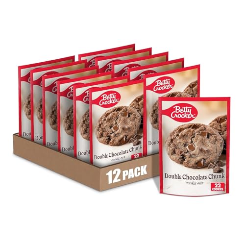 Image of Betty Crocker Double Chocolate Chunk Cookie Mix, 17.5 oz. (Pack of 12)