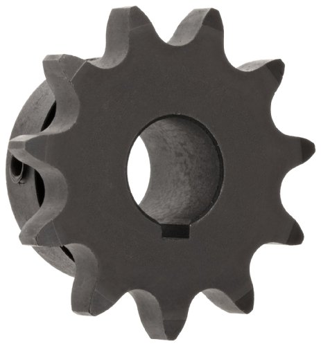 Martin Roller Chain Sprocket, Hardened Teeth, Bored-to-Size, Type B Hub, Single Strand, 40 Chain Size, 0.5
