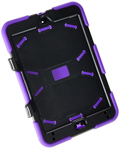 Case for iPad 7.9 inch Mini 5 2019 / iPad Mini 4 Case with Stand, 3 in 1 Rugged Structural Drop Proof Case with Grip Stand - Purple - Image 2