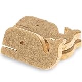 Natural Sponges 3Pack, Eco-Friendly Scrub Sponges for Kitchen, Non-Scratch Biodegradable Plant Based