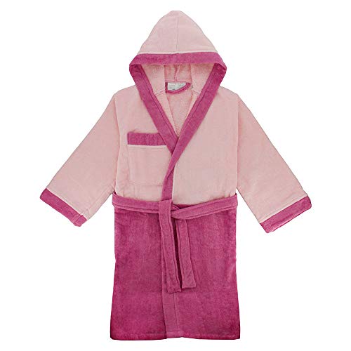 Côté Déco Peignoir pour Enfant 100% Coton 6-8 Ans Rose Cover