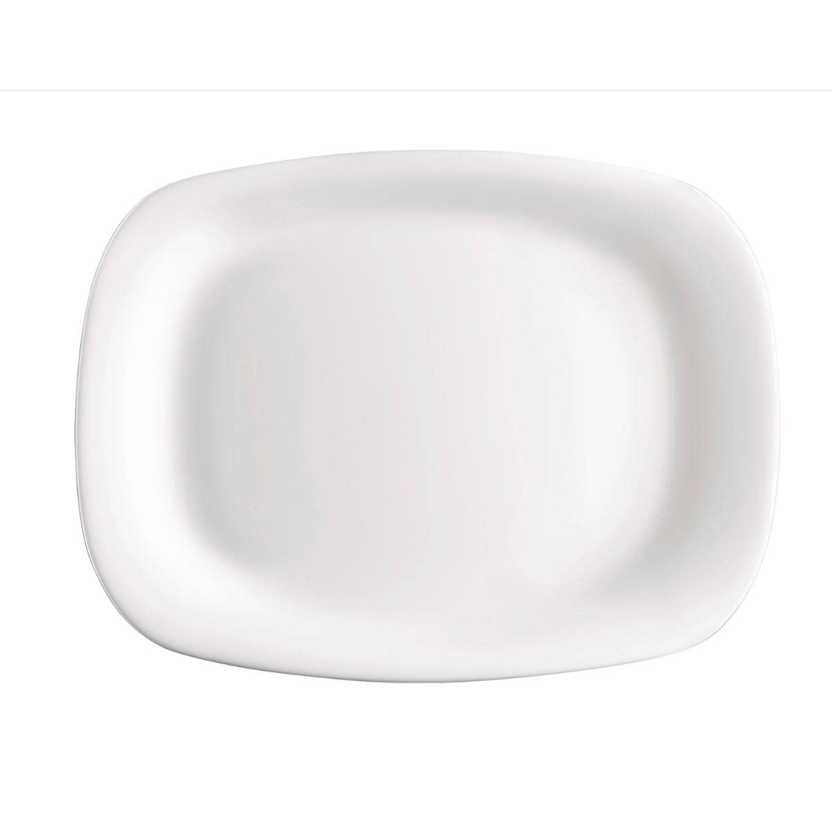 Rocco Bormioli - Rectangular white plate from the Parma collection - Measures 20 x 28 cm