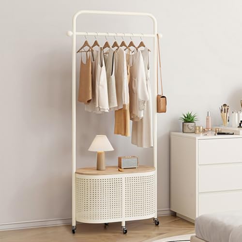 Porte-manteau blanc pour entrée et salon style industriel élégant