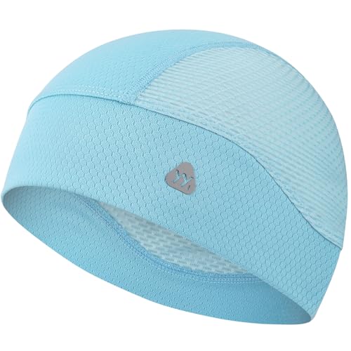 Image of YANIKY Skull Caps for Men, Breathable Mesh Helmet Liner Sport Cooling Skull Caps for Women Sweat Cap Lightweight Cycling Cap
