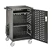 ECR4Kids 30-Bay Locking Laptop and Tablet Charging Station Cart with Keypad Entry, Computer Charging Station Cabinet, Secure Storage, Portable, Assembly Required, Black
