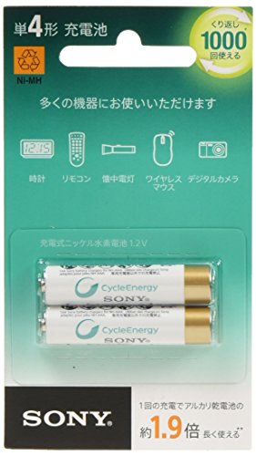 Amazon | ソニー 充電式ニッケル水素電池 サイクルエナジーシルバー NH