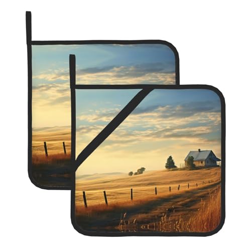 Country Lifestyle Kitchen Collection, juego de cocina clásico de granja, agarradera, talla única, 2 piezas