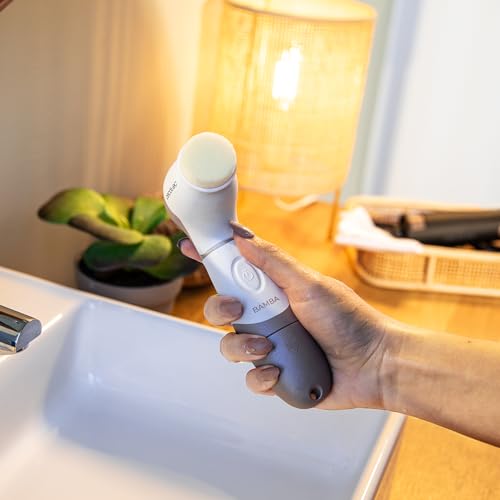 Cecotec FaceCare TotalClean Gesichtsreinigungsbürste, tragbar, batteriebetrieben, 9 Aufsätze für Gesicht, Körper und Füße mit 360-Grad-Drehung, ergonomisches Design und Reisetasche