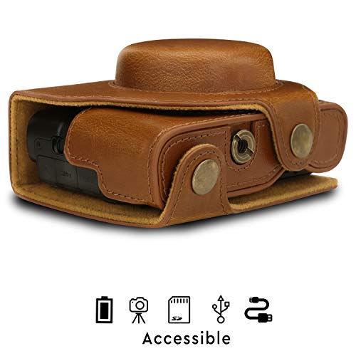 Funda de cuero MegaGear MG1732 para Sony DSC-RX100 VII miniatura 4