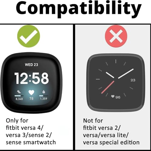 yothchose Nylon Necklace Compatible with Fitbit Versa 4/Versa 3/Sense 2/Sense Weave Breathable Necklace Chain Pendent Clip Women Men