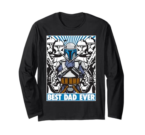 T-shirt Star Wars Jango Fett haut manches longues geek coton homme taille S au XXL