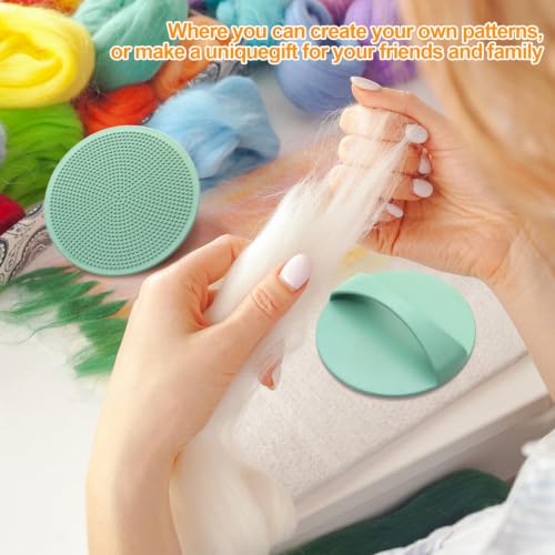 Image of KIBBEH 2Pcs Wet Felting Tool,Versatile Fulling Block