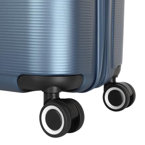 Image of Samsonite Trolley Bag Suitcase for Travel | STAREN 75 Cms Polycarbonate Hardsided Large Check-in Luggage Trolley Bag, Navy