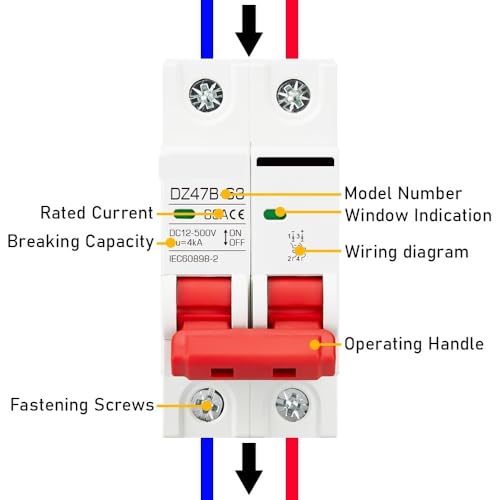 Protector de batería de coche DZ47 para evitar cortocircuitos e interruptor aislador CC 2