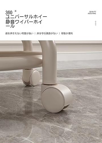 ロースツール キャスター付き椅子 子供用スツール 丸型昇降360°回転スツール イス 丸椅子 低所作業 防水 静音キャスター 合成革 回転 耐荷重 小型 軽量 円形 現代風 口一スツール 車輪付き [3]