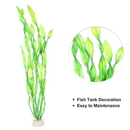 VOCOSTE 1 Pcs Fish Tank Aquarium Decorations Artificial Plants, Green, 30cm - Image 3