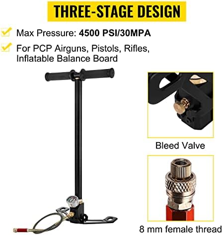 VEVOR 3 Stage Hand Stirrup Pump Stirrup 