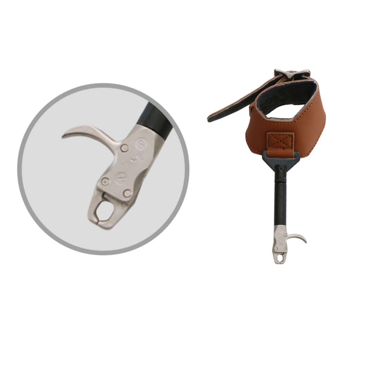 GOOHOCHY Hunting Thumb Release for Recurve Arrow Caliper Release Wristband 360° Adjustment for Accurate