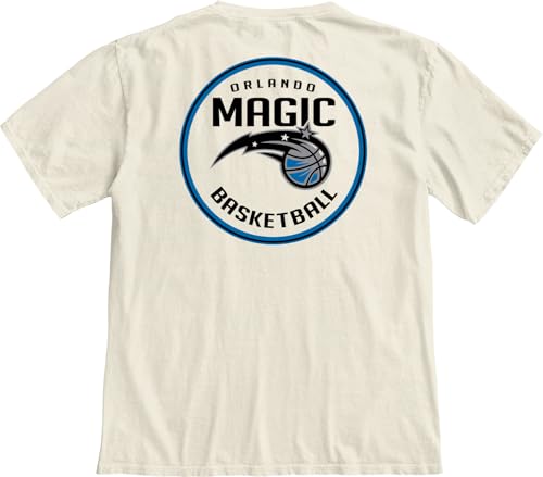 Image of Blue 84 NBA Unisex-Adult NBA Officially Licensed T-Shirt Ringspun Front /Back Ivory
