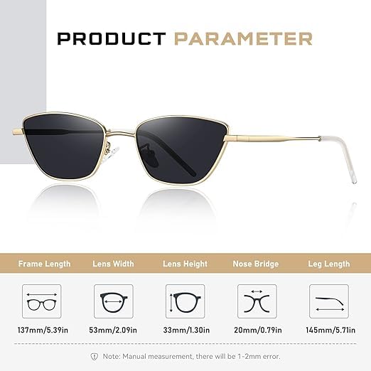 Image of Diamond Shape Cat Eye Women's Sunglasses Lightweight Frames Provide Uv Protection,Small Metal Frames Making Them Ideal For Everyday Wear.,Non-Polarized