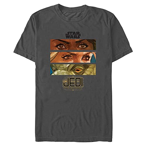 T-Shirt Star Wars Eyes of The Republic pour homme en coton noir