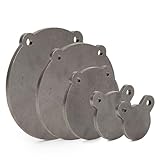 Set of 5 Titan AR500 Steel Pistol Shooting Targets 3