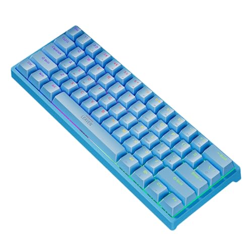 Clavier mécanique USB rétro-éclairé RGB avec interrupteur rouge amovible 61 touches