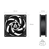 ARCTIC P8 PWM PST (5 Pack) - PC Fans, 80mm Case Fan with PWM Sharing Technology (PST), Pressure-optimised, Quiet Motor, Computer, Fan Speed: 2003000 RPM - Black