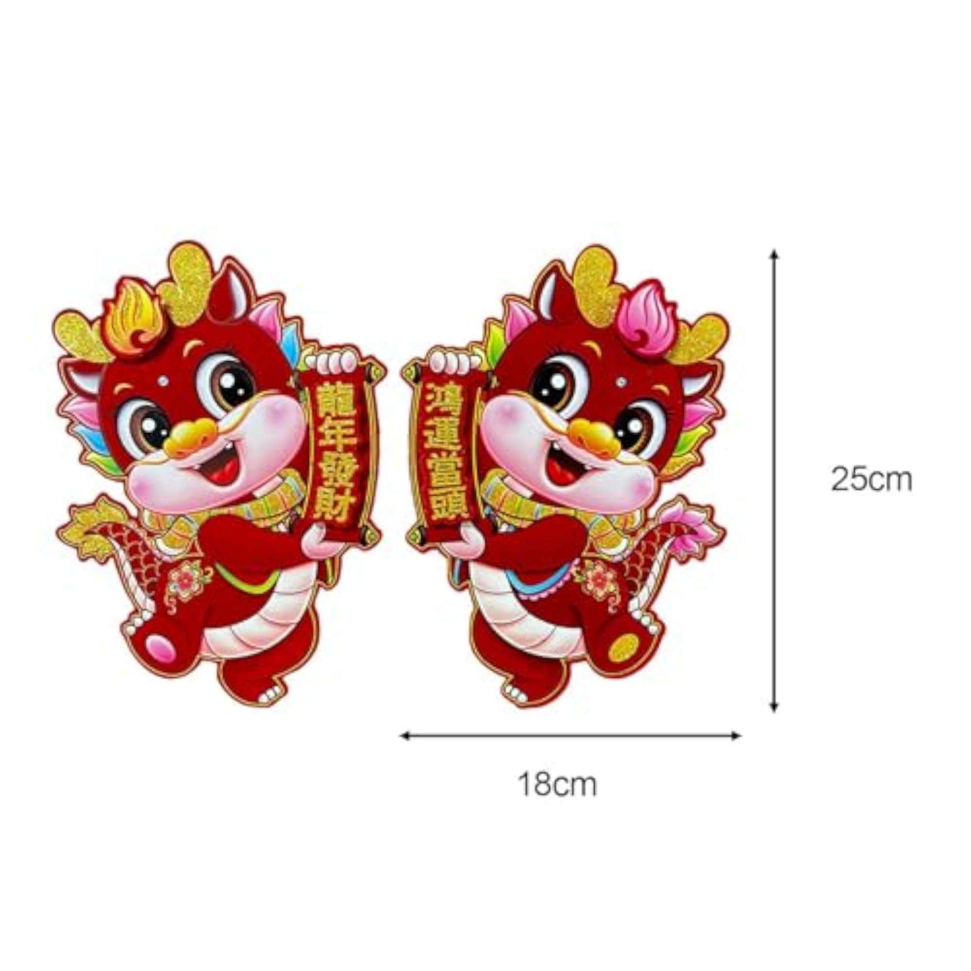 Chinese Year Door Sticker for Restaurant Spring Festivals