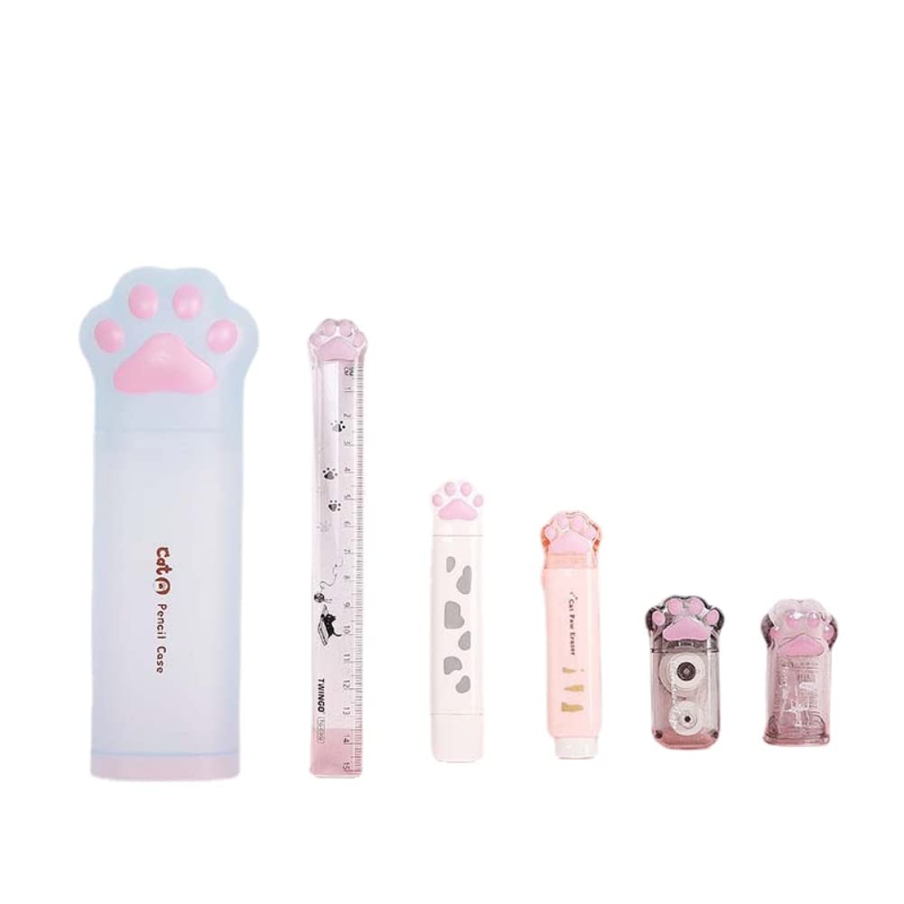 12 Cappucci Per Matite In Silicone A Forma Di Zampa Di Gatto – 6 Colori Vivaci, Antiscivolo E Protettivi, Per Bambini E Scuola