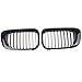 DYBANP Przednia kratka samochodowa, do BMW E46 Coupe 2-drzwiowa 1999-2002, 1-para czarne grille samochodowe wymiana kratki wyścigowe