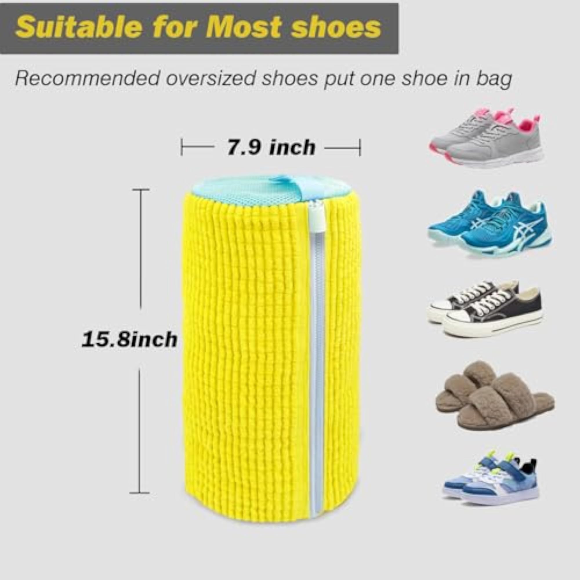 360° Deep Cleaning Shoe Washing Machine Bag
