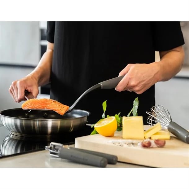 KitchenAid Soft Grip Slotted Turner - Charcoal Grey - Image 3