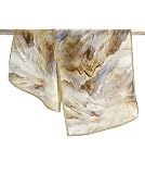 K-Elewon Bufanda larga de seda de morera 100% pura, bufanda de moda, chales de seda natural para mujer, H18, V806, Talla Unica