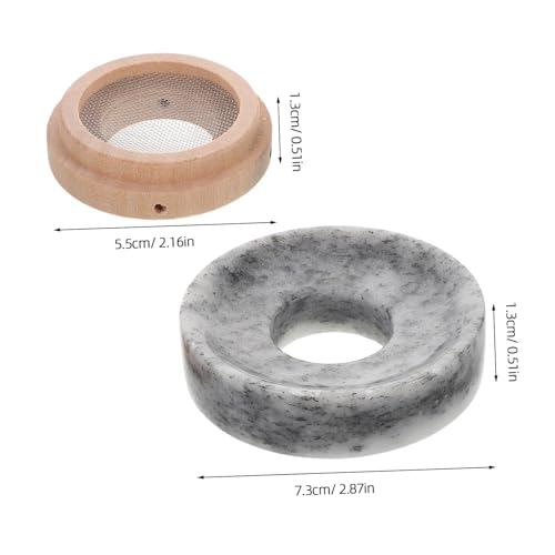 Dispositivo de Moxibustión con Almohadilla Protectora de Calor Natural para Alivio de Dolor Anillo de Jade para Moxibustión miniatura 2