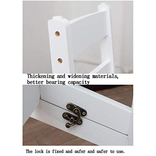Taburete de escalera de madera maciza con 4 niveles para cocina 5