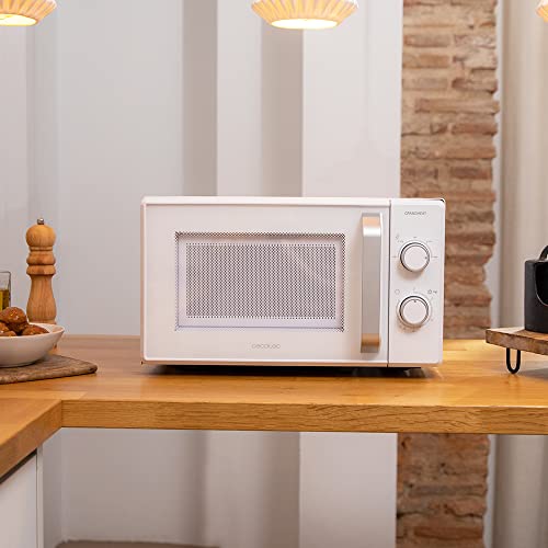 Cecotec-Microondas-de-20-Litros-Grandheat-3020-700-W-6-Niveles-de-Potencia-Revestimiento-Anti-Dirt-iTech-y-Tecnologia-3DWave-Modo-Descongelacion-Temporizador-Blanco