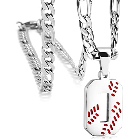 MIMITLTY Personalized Jersey Number Necklaces for Mens,Athletes Stainless Steel Sport Number Pendant Chain for Boys Baseball/Softball Team Inspiration Jewelry with Gifts Cover