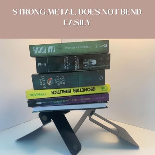 Alessk BE-2401 Heavy Duty Bookends, Bookends For Shelves, Metal Book Ends For Heavy Books, Decorative Book Stoppers, Home Decor Or Office thumb #8