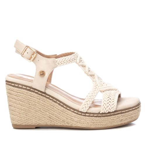 XTI   Sandalia Mujer Hielo   Calzado Cómodo y Versátil   Moda casual   Modelo 14283401 (Talla 38)