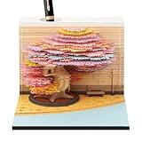 3D-Kalender, 3D-Baum, Kalender 2026, Notizblock, dekorativ, Haus, Handwerk, für Weihnachten, Studenten, Büro, Schule, Geschenk, Weihnachten, Neujahr, Party, Schule, Universität