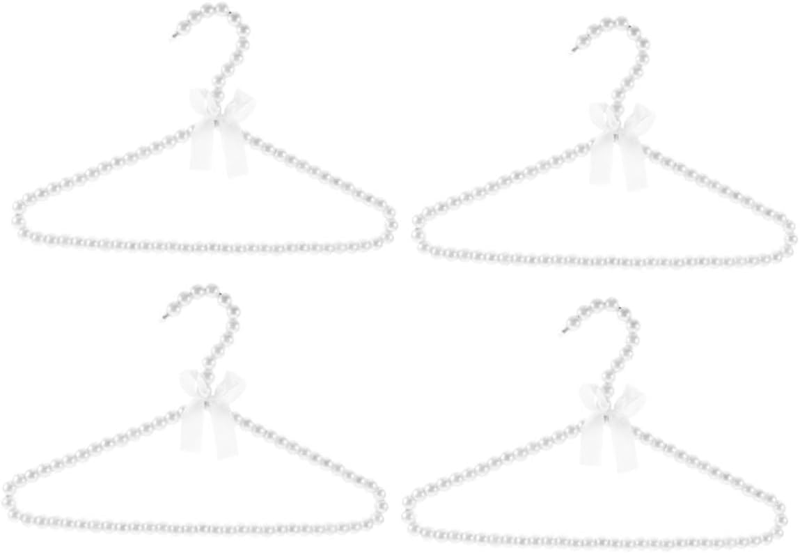 4 Pack Children Clothes Hangers, ABS Bow Design Non Slip Support